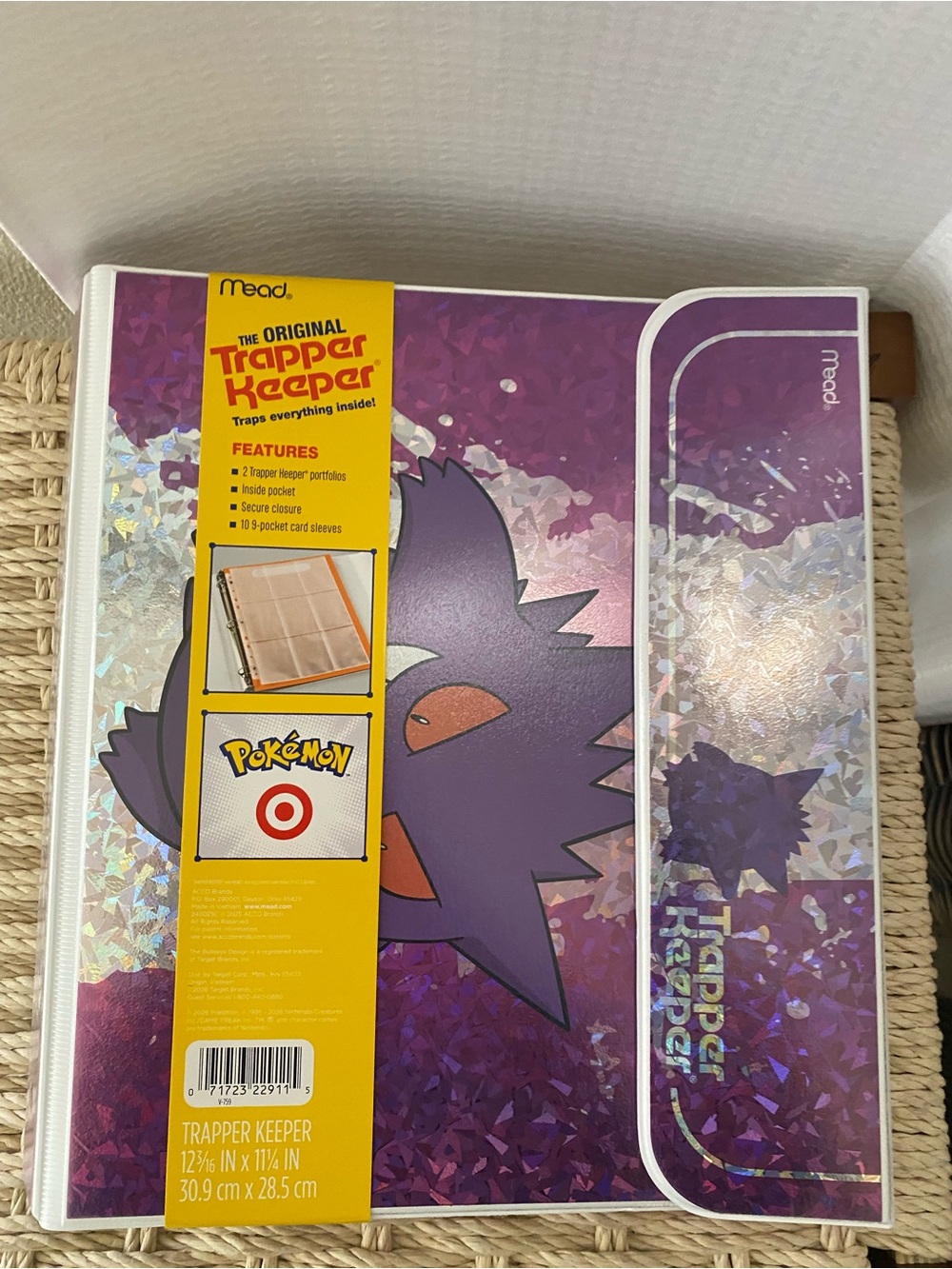 Purple Pokémon Trapper Keeper - Gengar Design